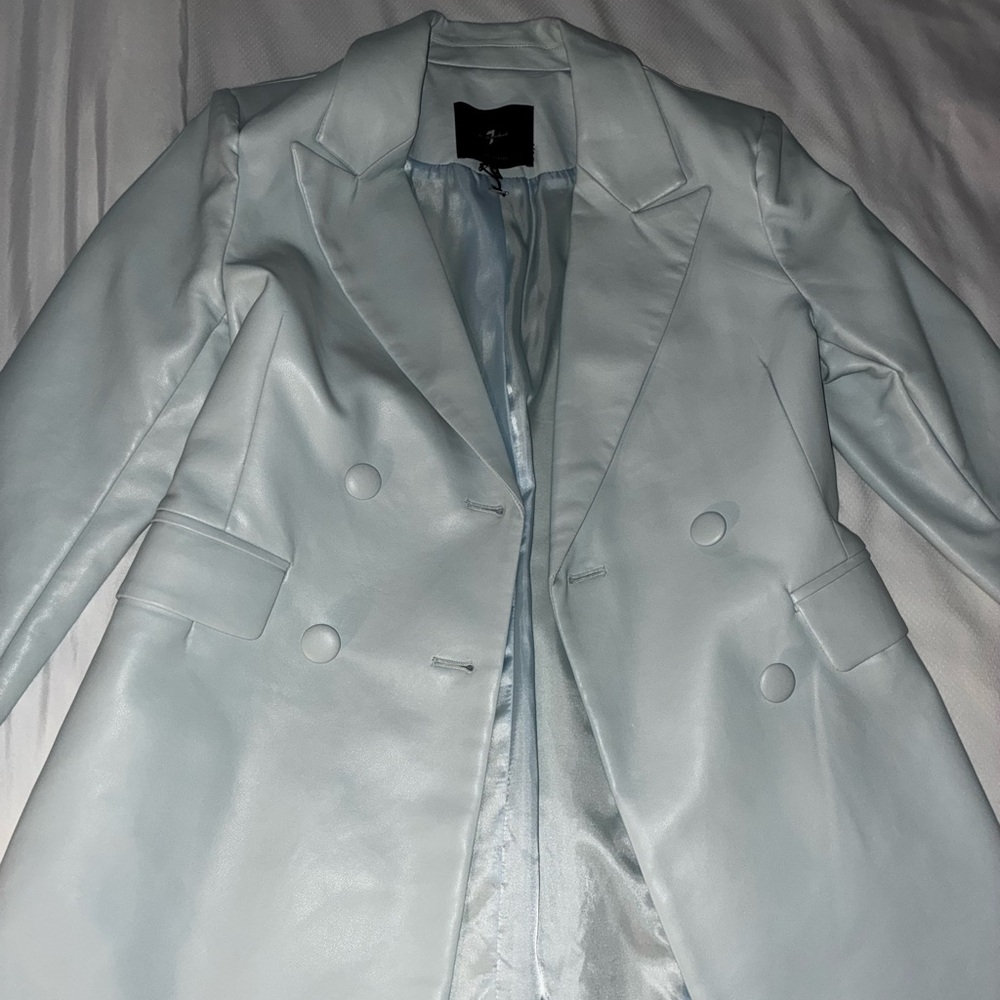 7 For All Mankind Light Blue Blazer